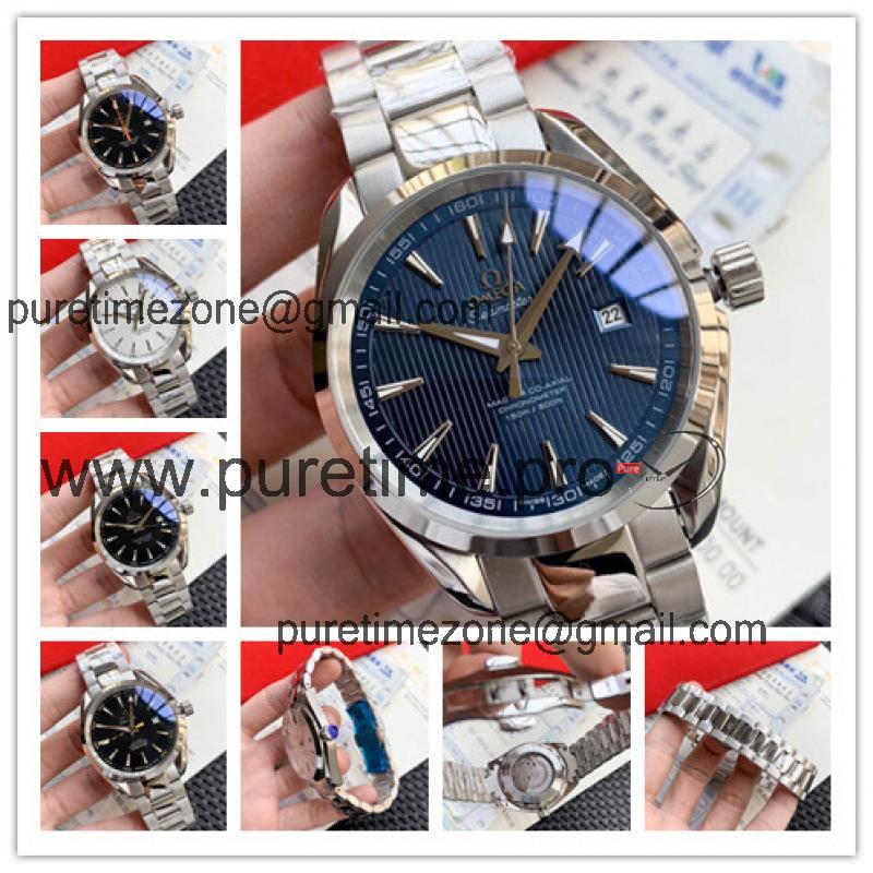 Replica Seamaster Japan Miyota 8215 Automatic Movement Mens Watch Blue Dial Stainless Steel C E237