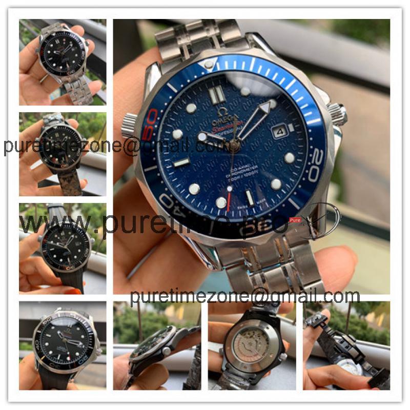 Replica Seamaster A21j Automatic Movement Mens Watch Blue Dial Stainless Steel E349