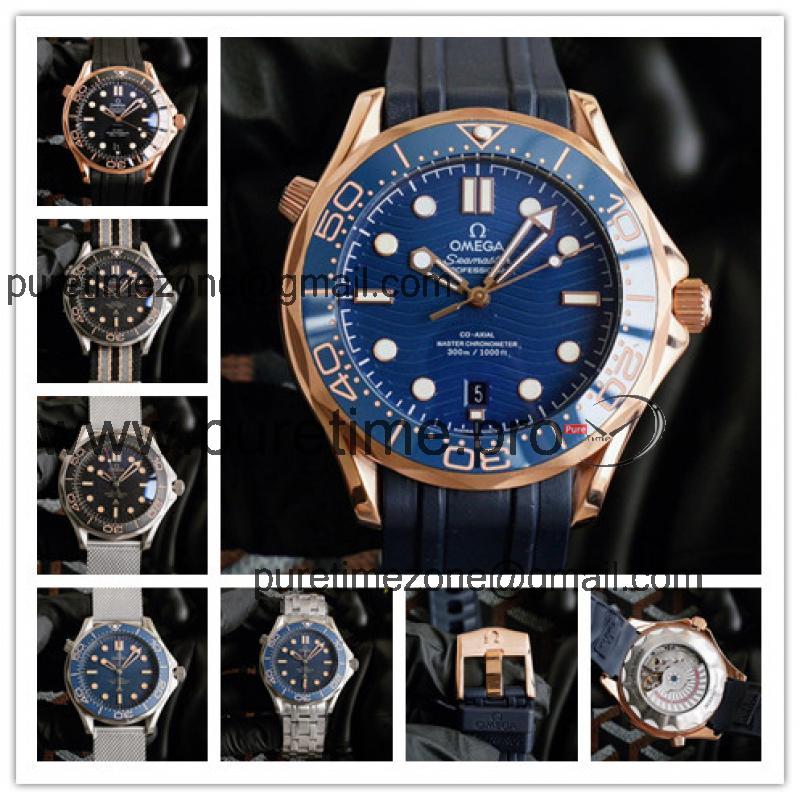 Replica Seamaster A21j Automatic Movement Mens Watch Blue Dial Rubber Strap E414