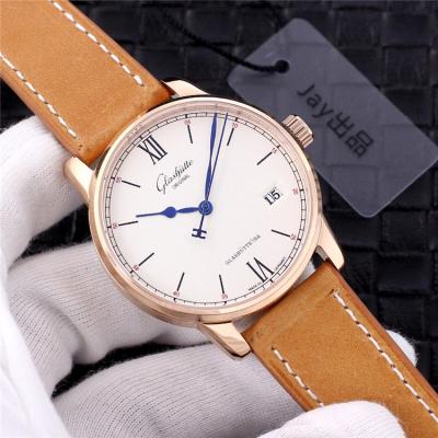 Replica Senator A21j Automatic Movement Mens Watch White Dial Leather Strap E01