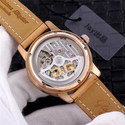 Replica Senator A21j Automatic Movement Mens Watch White Dial Leather Strap E01