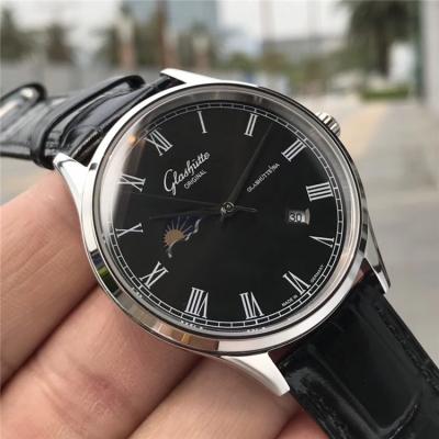 Replica Senator A8217 Automatic Movement Mens Watch Silver Dial Leather Strap E02