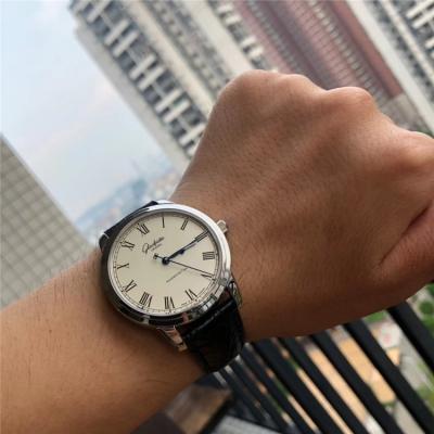 Replica Senator A21j Automatic Movement Mens Watch White Dial Leather Strap E03