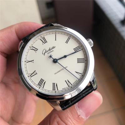 Replica Senator A21j Automatic Movement Mens Watch White Dial Leather Strap E03