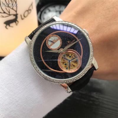 Replica Master Grande Tradition A21j Automatic Movement Mens Watch Starry Sky Dial Leather Strap E02