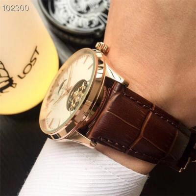 Replica Master Grande Tradition A21j Automatic Movement Mens Watch White Tourbillon Dial Leather Strap A E03