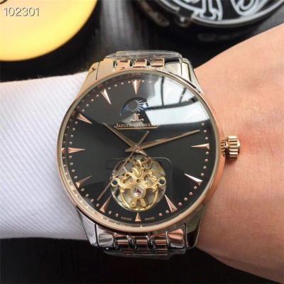 Replica Master Grande Tradition A21j Automatic Movement Mens Watch Black Tourbillon Dial Stainless Steel B E03