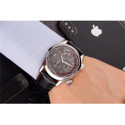 Replica A21j Automatic Movement Mens Watch White Dial Leather Strap E09