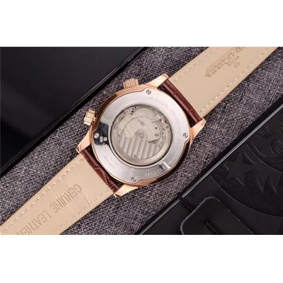 Replica A21j Automatic Movement Mens Watch White Dial Leather Strap E09