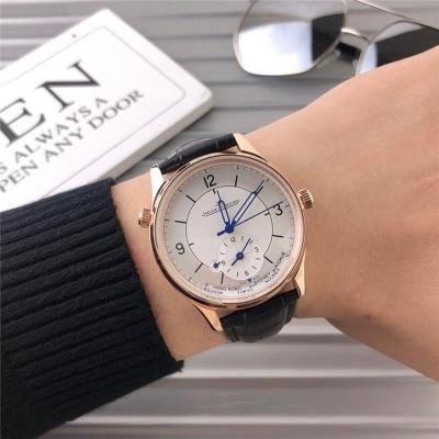 Replica Master A21j Automatic Movement Mens Watch White Dial Leather Strap E11