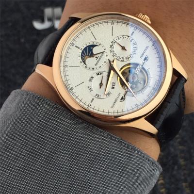 Replica Master Grande Tradition A21j Automatic Movement Mens Watch White Dial Leather Strap E13