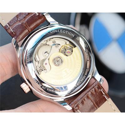 Replica Master Grande Tradition A21j Automatic Movement Mens Watch Black Dial Leather Strap E15