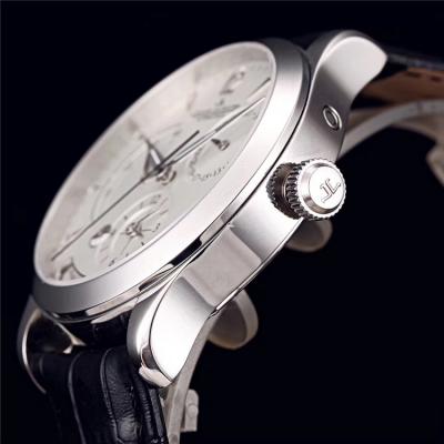 Replica Geophysic A21j Automatic Movement Mens Watch White Dial Leather Strap E16