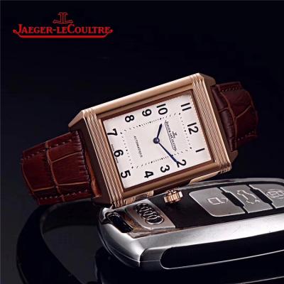 Replica Reverso A21j Automatic Movement Mens Watch Black Dial Leather Strap E26