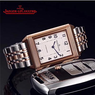 Replica Reverso A21j Automatic Movement Mens Watch Black Dial Leather Strap E26