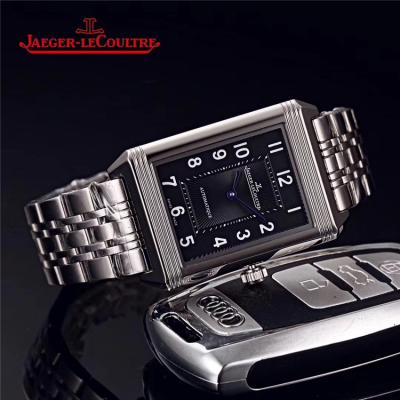 Replica Reverso A21j Automatic Movement Mens Watch Black Dial Leather Strap E26