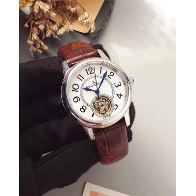 Replica Rendez-vous A21j Automatic Movement Womens Watch White Tourbillon Dial Leather Strap A E27