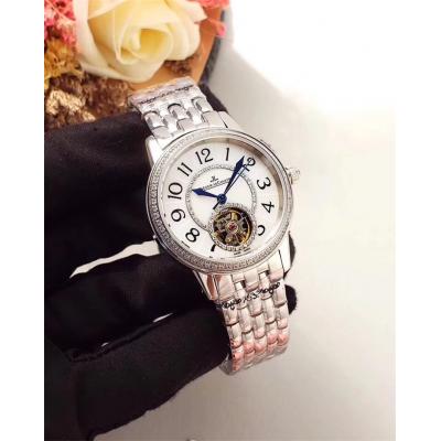 Replica Rendez-vous A21j Automatic Movement Womens Watch White Tourbillon Dial Diamonds Case Stainless Steel C E27