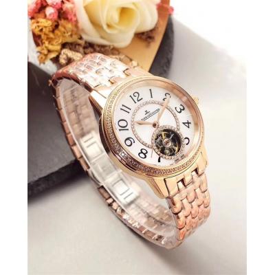 Replica Rendez-vous A21j Automatic Movement Womens Watch White Tourbillon Dial Diamonds Case Stainless Steel C E27