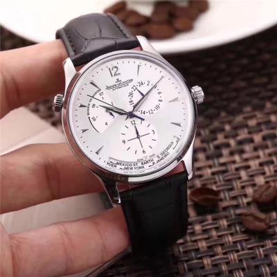 Replica Geophysic A21j Automatic Movement Mens Watch White Dial Leather Strap E28