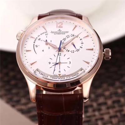 Replica Geophysic A21j Automatic Movement Mens Watch White Dial Leather Strap E28