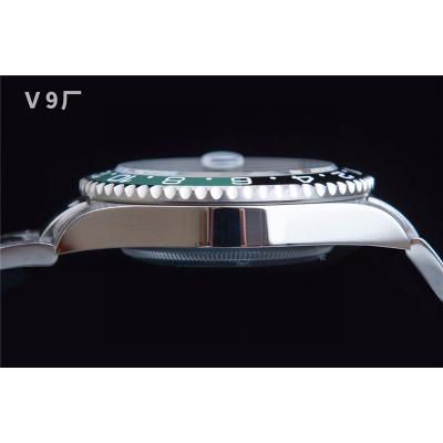 V9F V4 GMT-Master II Sprite A3285 Automatic Mens Watch Black Green Ceramic Bezel 904L OysterSteel Bracelet Best Edition