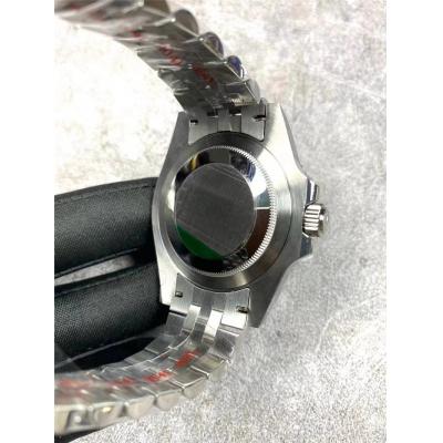 V9F V4 GMT-Master II Sprite A3285 Automatic Mens Watch Black Green Ceramic Bezel 904L Jubilee Steel Bracelet Left Hand