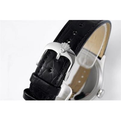 Cellini 50509 Cal A3132 Automatic Mens Watch Best Edition 39mm Steel Case White Dial Black Leather Strap