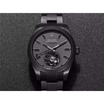 JBF Custom Watch By Label Noir Submariner 116400 A3131 Tourbillon Automatic Mens Watch PVD Bracelet Best Edition