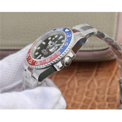 GMF V3 GMT-Master II 126719 A3186 Automatic Mens Watch Pepsi Ceramic Bezel Black Dial 904L SS Bracelet Best Edition