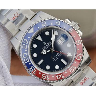 GMF V3 GMT-Master II 126719 A3186 Automatic Mens Watch Pepsi Ceramic Bezel Blue Dial 904L SS Bracelet Best Edition