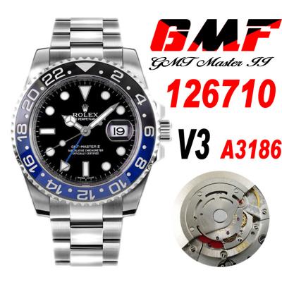 GMF V3 GMT-Master II 126710 A3186 Automatic Mens W...