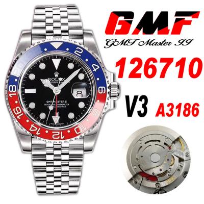 GMF V3 GMT-Master II 126710 A3186 Automatic Mens W...