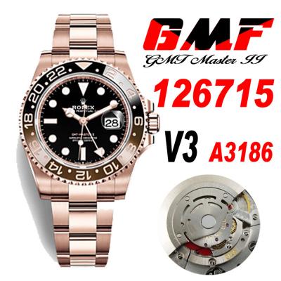 GMF V3 GMT 126715 A3186 Automatic Mens Watch Root ...