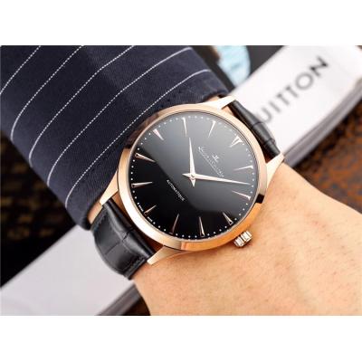 Replica Master Ultra Thin A21j Automatic Movement Mens Watch White Dial Leather Strap E36