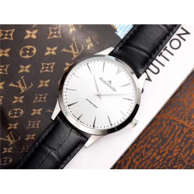 Replica Master Ultra Thin A21j Automatic Movement Mens Watch White Dial Leather Strap E36