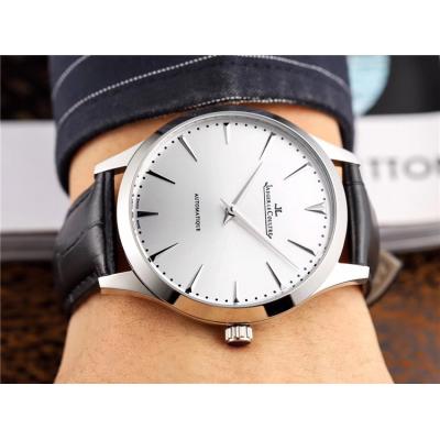 Replica Master Ultra Thin A21j Automatic Movement Mens Watch White Dial Leather Strap E36