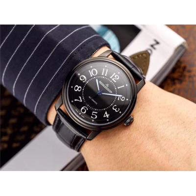 Replica Master Ultra Thin A21j Automatic Movement Mens Watch Black Dial Leather Strap E37