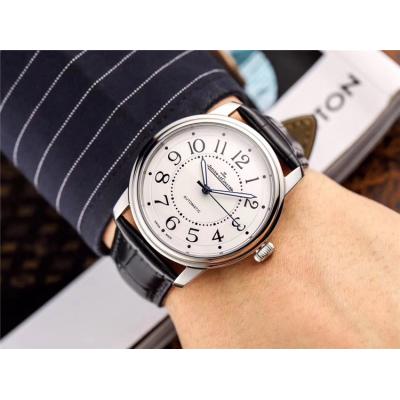 Replica Master Ultra Thin A21j Automatic Movement Mens Watch Black Dial Leather Strap E37