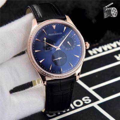 Replica Master Ultra Thin A21j Automatic Movement Mens Watch White Dial Diamonds Case Leather Strap A E43