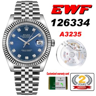 EWF Datejust 41 126334 A3235 Automatic Mens Watch ...