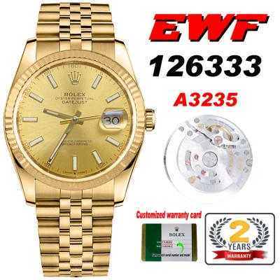 EWF Datejust 41 126333 A3235 Automatic Mens Watch ...