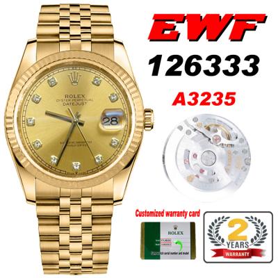 EWF Datejust 41 126333 A3235 Automatic Mens Watch ...