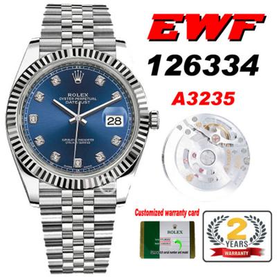 EWF Datejust 41 126334 A3235 Automatic Mens Watch ...