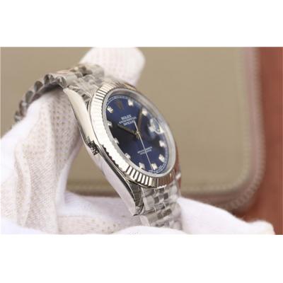 EWF Datejust 41 126334 A3235 Automatic Mens Watch Blue Diamonds Dial SS Jubilee Bracelet Best Edition