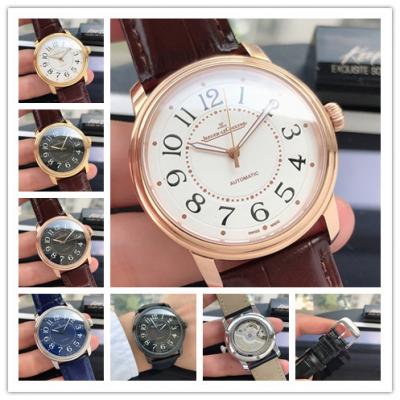 Replica Master A21J Automatic Movement Mens Watch White Dial Leather Strap E51