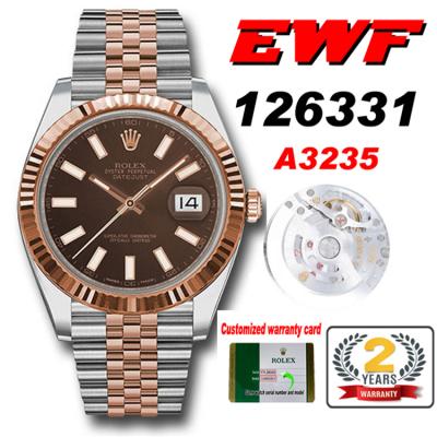 EWF Datejust 41 126331 A3235 Automatic Mens Watch ...