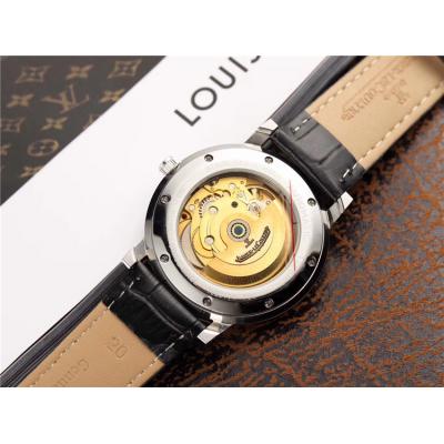 Replica Master Ultra Thin A21j Automatic Movement Mens Watch White Dial Leather Strap E56