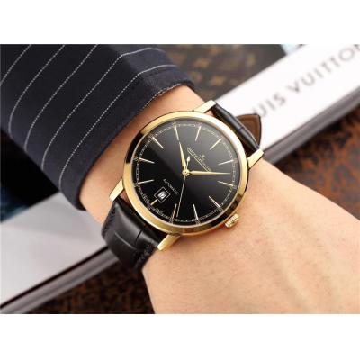 Replica Master Ultra Thin A21j Automatic Movement Mens Watch Black Dial Leather Strap E57