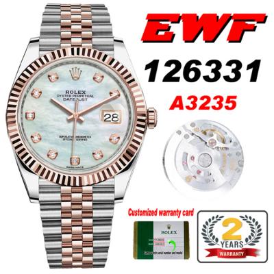 EWF Datejust 41 126331 A3235 Automatic Mens Watch ...